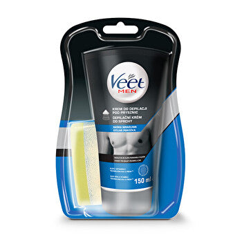 Veet Depilatory Shower Cream For Sensitive Skin Men Silk & Fresh 150ml 150ml