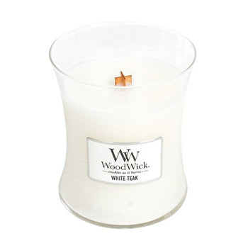 WoodWick White Teak Vase (white Teak) - Scented Candle 275.0g
