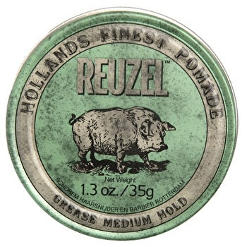 Reuzel Grease Medum Hol Green Pomade - Hair Pomade 35.0g