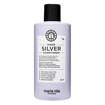 Maria Nila Sheer Silver Conditioner - Moisturizing Conditioner Neutralizing Yellow Tones Of Hair 1000ml