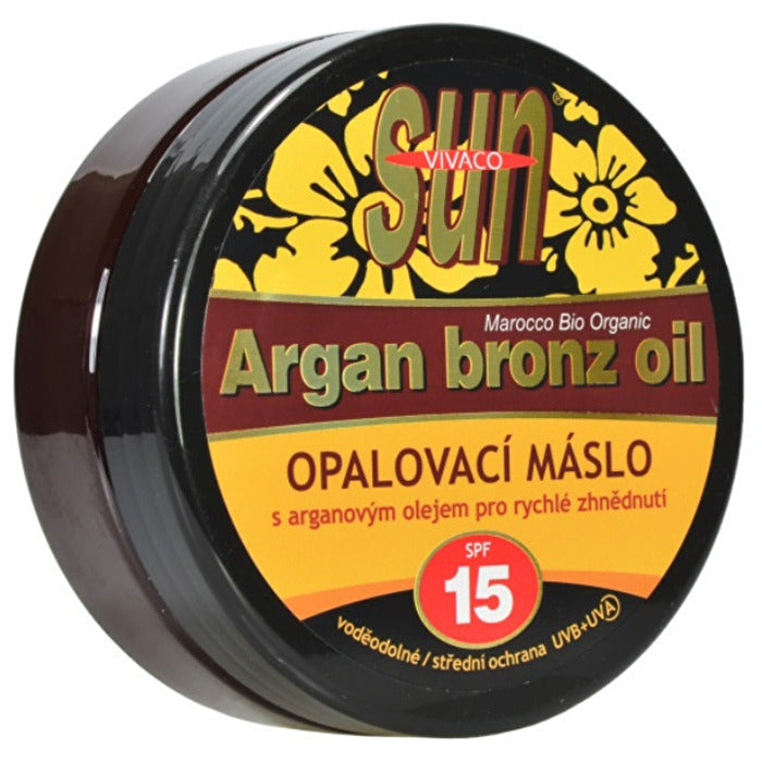 Vivaco Sun Argan Bronze Oil Spf 15 Suntan Butter With Organic Argan Oil 200ml