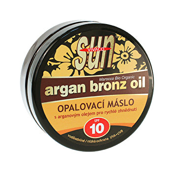 Vivaco Sun Argan Bronz Oil Spf 10 - Suntan Butter With Organic Argan Oil 200ml