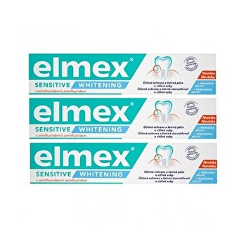 Elmex Sensitive Whitening (3x 75ml) - Whitening Toothpaste For Sensitive Teeth