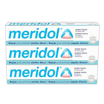 Meridol Tripack Toothpaste (3 Pcs) - Toothpaste Against Gingivitis 75ml
