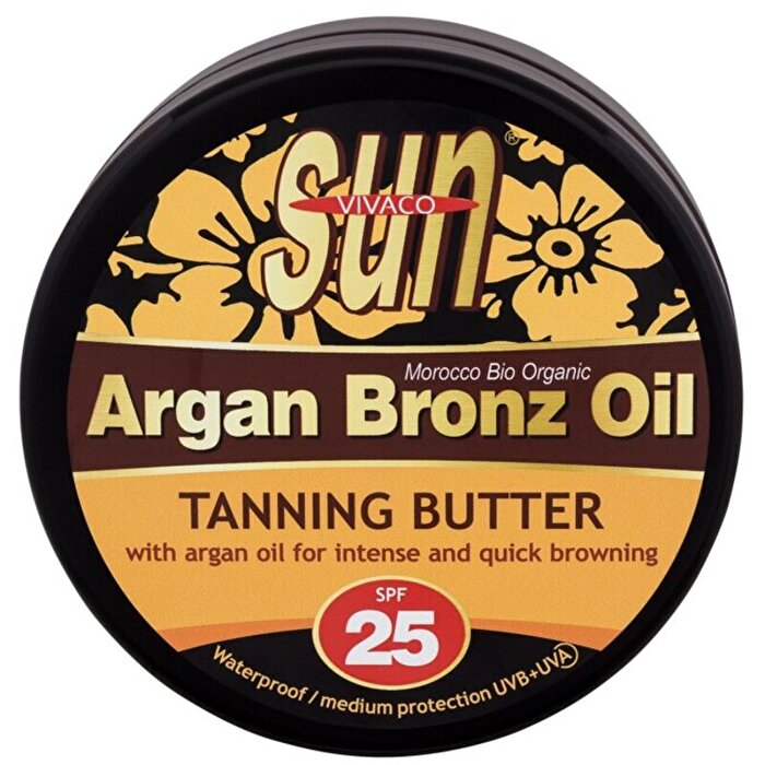 Vivaco Sun Argan Bronze Oil Spf 25 - Suntan Butter With Organic Argan Oil 200ml
