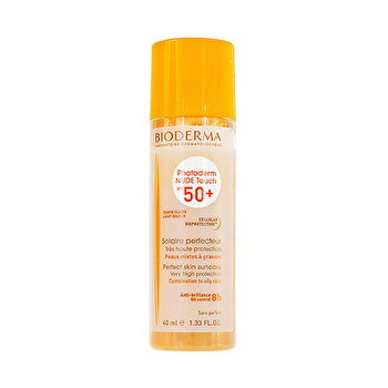 Bioderma Photoderm Nude Touch Fluid Spf 50+ - Protective Toned Fluid For Combination To Oily Skin 40ml