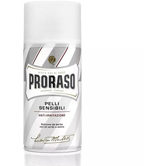 Proraso White Shaving Foam - Shaving Foam For Sensitive Skin With Green Tea 50ml