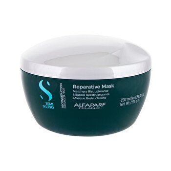 Alfaparf Milano Semi Di Lino Reparative Mask - Regenerating Hair Mask For Damaged Hair 200ml