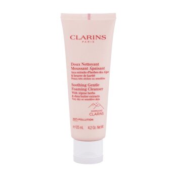 Clarins Soothing Gentle Foaming Cleanser - Cleansing Foaming Cream For Dry And Sensitive Skin 125ml