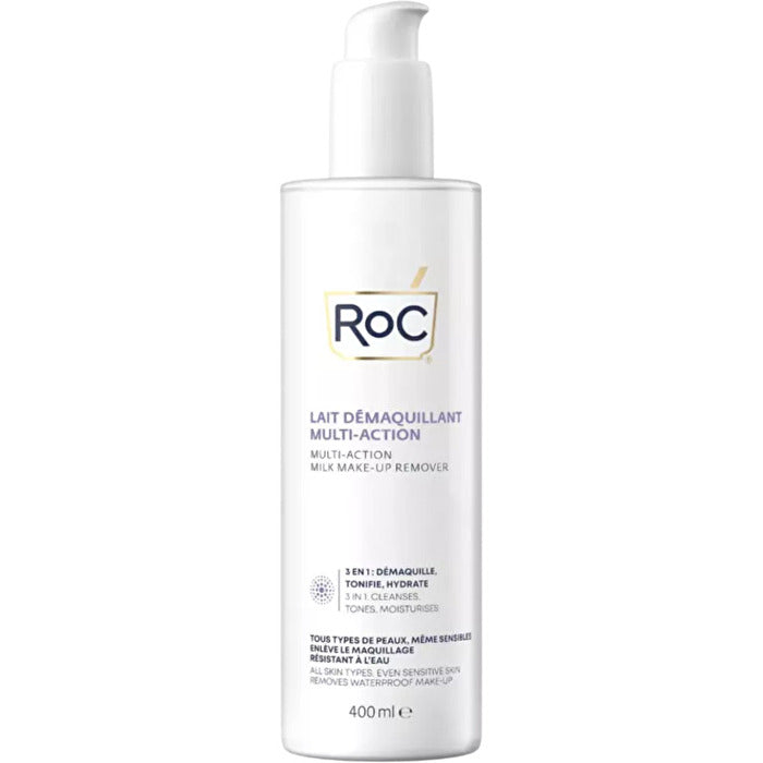 RoC Multi-action Make-up Remover Milk 3-in-1 - Make-up Removing Toning And Moisturizing Lotion 400ml