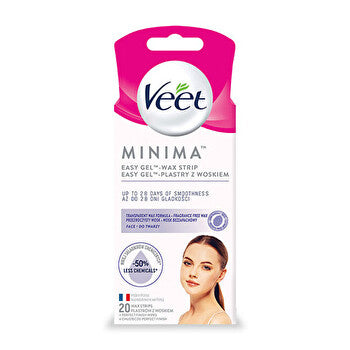 Veet Hypoallergenic Wax Strips For Face Minima 20 Pcs
