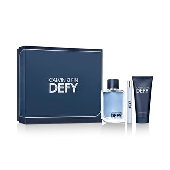 Calvin Klein Defy Gift Set Eau De Toilette 100ml Miniature Eau De Toilette 10ml And Shower Gel For Body And Hair 100ml 100ml