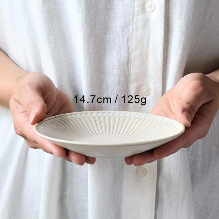 Minoro Touki Minoyaki Ultra Light 14.7CM Ceramic Dish (Yamato Blue)- # Yamato Blue