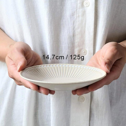 Minoro Touki Minoyaki Ultra Light 14.7CM Ceramic Dish (Yamato Blue)- # Yamato Blue