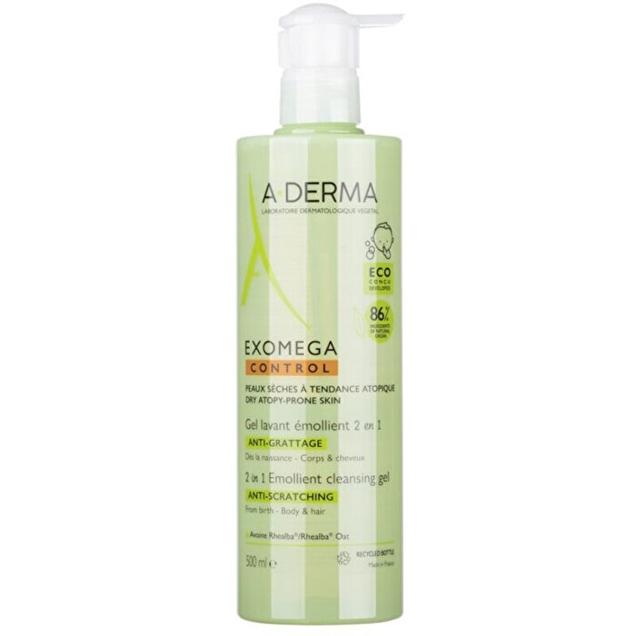 A-Derma Exomega Control Emollient Cleansing Gel 2in1 500ml