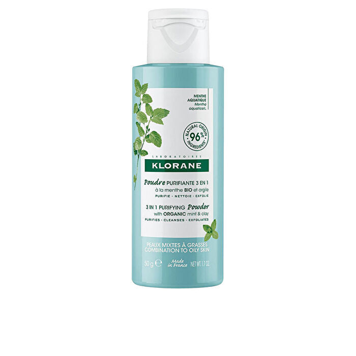 Klorane Aquatic Mint 3 In 1 Purifying Powder - Combination And Oily Skin 50.0g