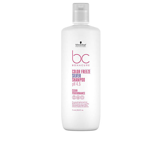 Schwarzkopf BC Bonacure pH 4.5 Color Freeze Silver Shampoo (For Grey & Lightened Hair) (Exp. Date 30 Nov 2025) 1000ml/33.8oz