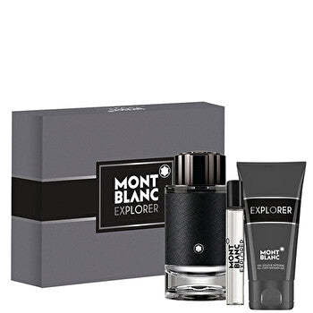 Mont Blanc Explorer Gift Set Eau De Parfum 100ml Shower Gel 100ml And Miniature Eau De Parfum 7 5ml 100ml