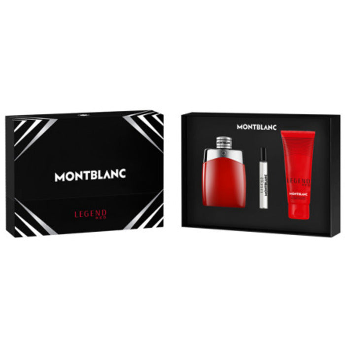 Mont Blanc Legend Red Gift Set Eau De Parfum 100ml Miniature Eau De Parfum 7.5ml And Shower Gel 100ml 100ml