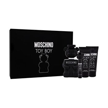 Moschino Toy Boy Gift Set Eau De Parfum 100ml Miniature Eau De Parfum 10ml Aftershave Balm 100ml And Shower Gel 100ml 100ml