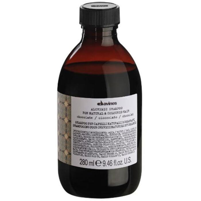 Davines Alchemic Shampoo For Natural & Coloured Hair Chocolate - Šampon Pro Zvýraznění Barvy Vlasů 250ml