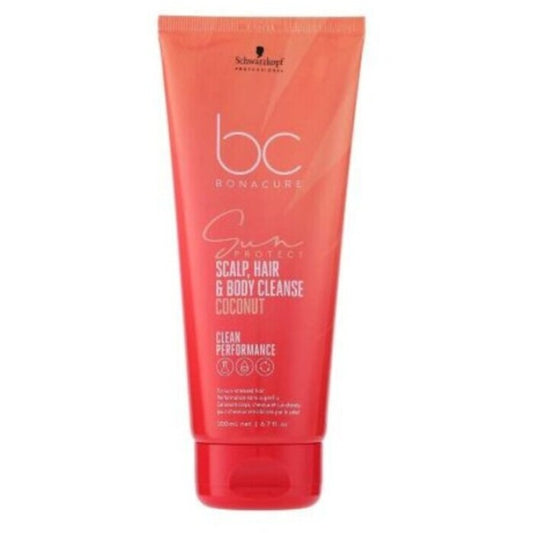 Schwarzkopf Professional Bc Bonacure Sun Protect Scalp Hair & Body Cleanse Coconut 200ml