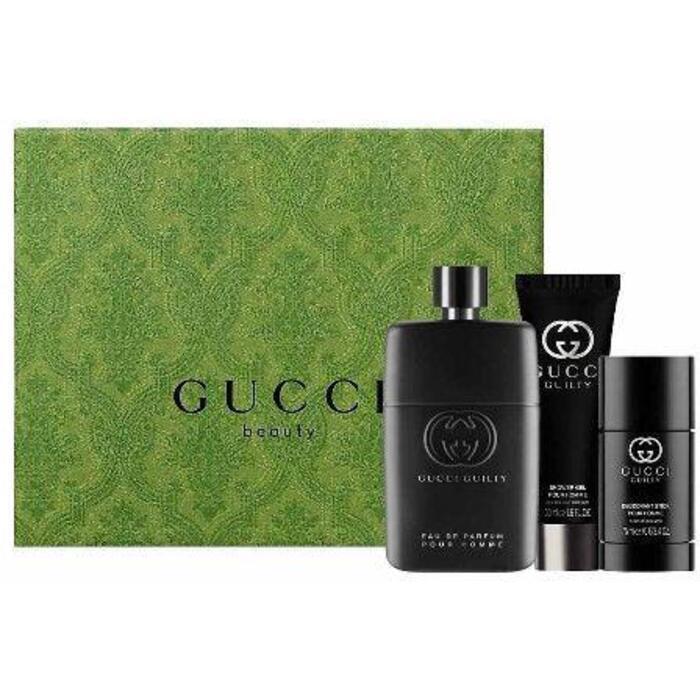 Gucci Guilty Pour Homme Eau De Parfum Gift Set Eau De Parfum 90ml Shower Gel 50ml And Deodorant Stick 75ml 90ml