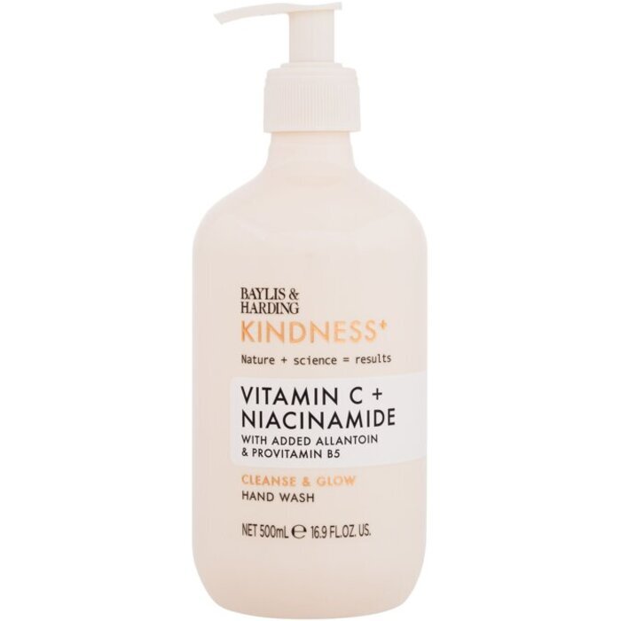 Baylis & Harding Kindness+ Vitamin C & Niacinamide Cleanse & Glow Hand Wash - Tekute Mýdlo Na Ruce Pro Rozjasněnou A Pružnou Pokožku 500ml