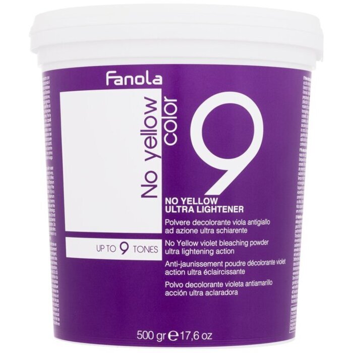 Fanola No Yellow Color 9 Ultra Lightener 500.0g