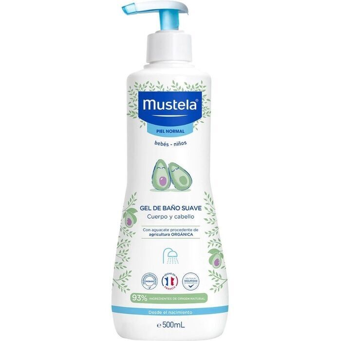 Mustela Bebe Gentle Bath Gel - Tělový A Vlasový Mycí Gel Pro Děti 500ml