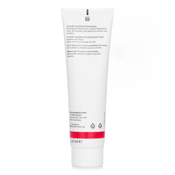 Dr. Hauschka Lavender Sandalwood Calming Body Cream - Soothes & Relaxes 145ml/4.9oz
