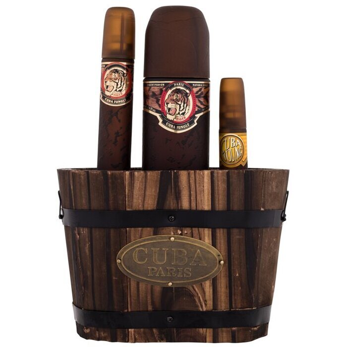 Cuba Jungle Tiger Gift Set Eau De Parfum 100ml Eau De Parfum 35ml And Eau De Parfum 15ml 100ml