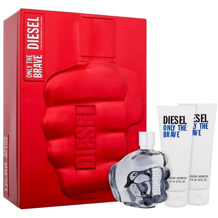 Diesel Only The Brave Dárková Sada Eau De Toilette 125ml A Sprchový Gel 2x 75ml 125ml
