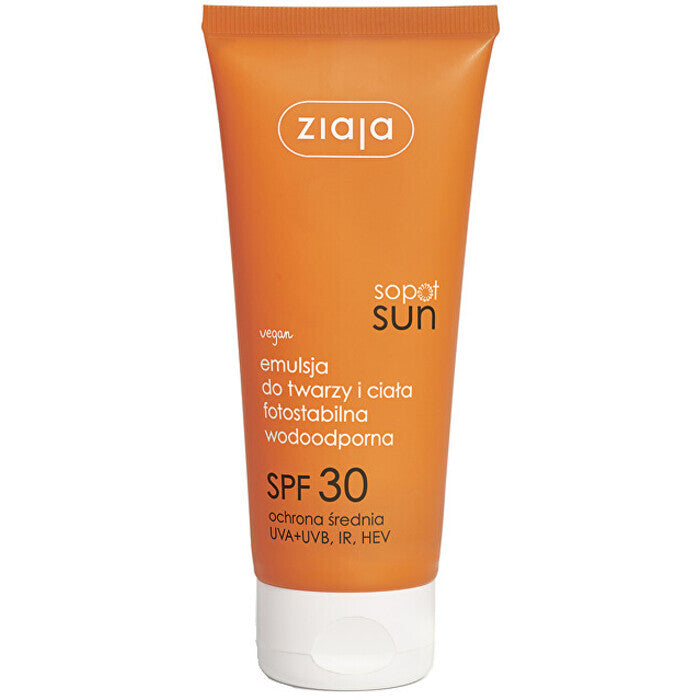 Ziaja Sun Sun Emulsion Spf 30 - Emulze Na Opalování Na Obličej A Tělo 100ml