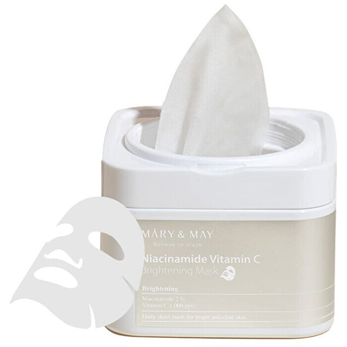 Mary & May Niacinamide Vitamin C Brightening Mask 30 Pcs