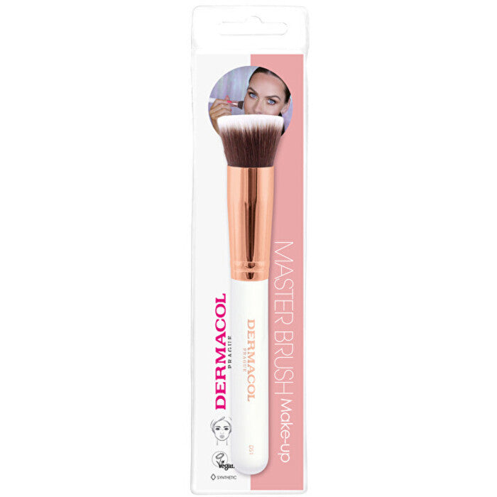 Dermacol Rose Gold D51 - Kosmetický štětec Na Make-up S Pouzdrem