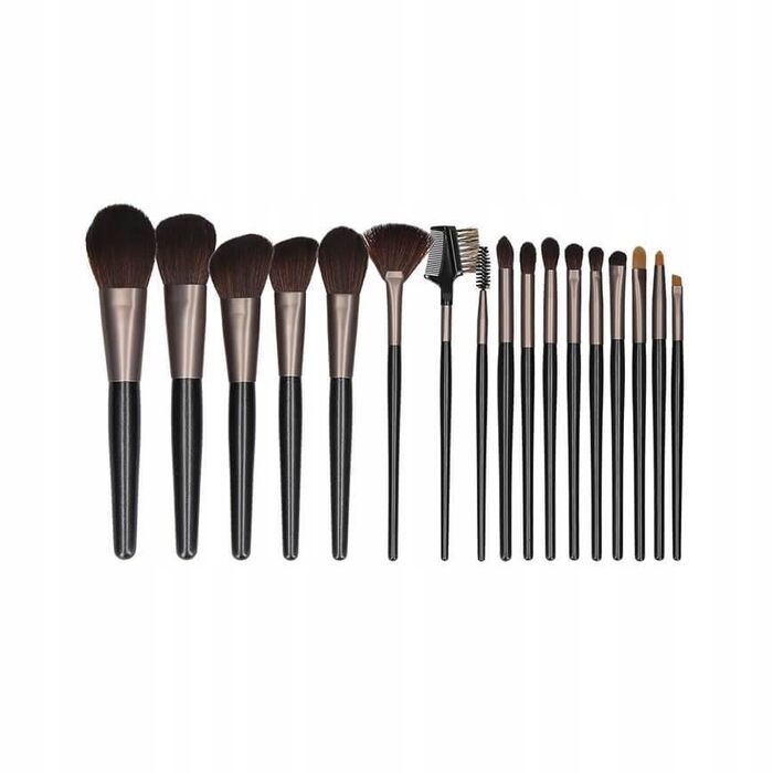 Mimo Makeup Brush Set Black ( 18 Pcs )
