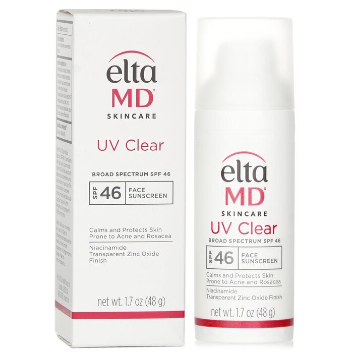 EltaMD UV Clear Facial Sunscreen SPF 46 - For Skin Types Prone To Acne, Rosacea & Hyperpigmentation(Random Packaging) 48g/1.7oz