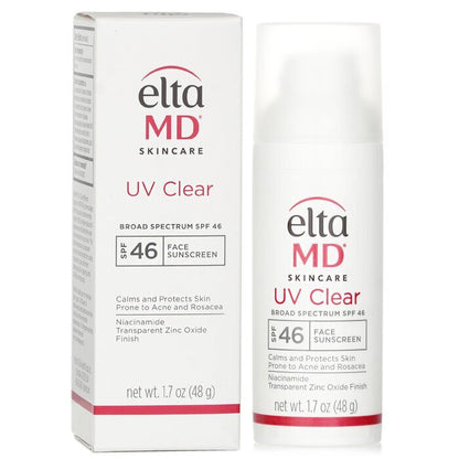 EltaMD UV Clear Facial Sunscreen SPF 46 - For Skin Types Prone To Acne, Rosacea & Hyperpigmentation(Random Packaging) 48g/1.7oz