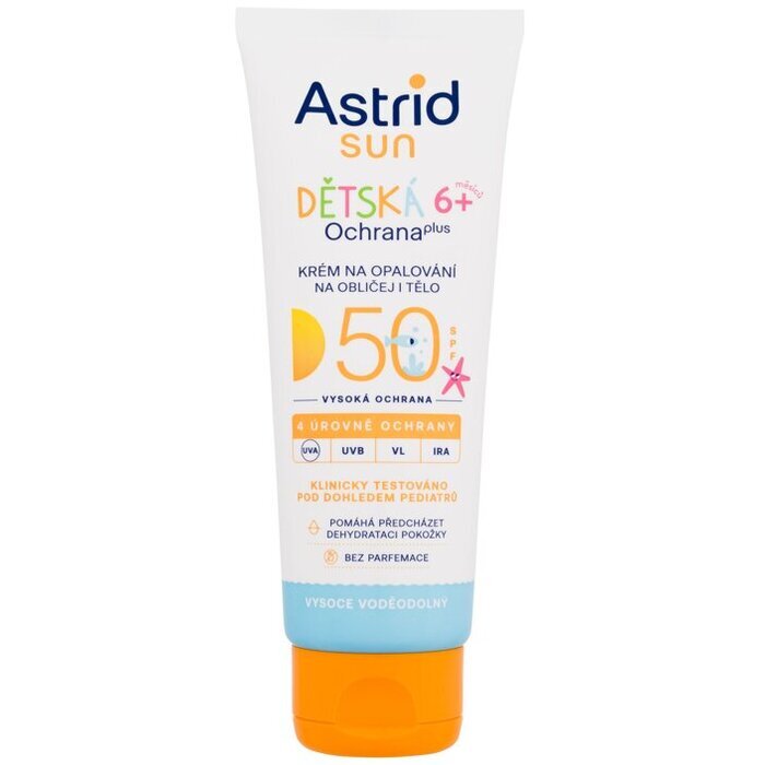 Astrid Sun Kids Face And Body Cream Spf50 75ml