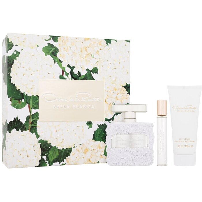 Oscar de la Renta Bella Blanca Gift Set Eau De Parfum 100ml Body Lotion 100ml And Miniature Eau De Parfum 15ml 100ml