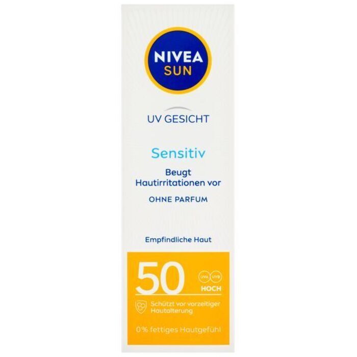 Nivea Sensitive Spf 50 Sun Allergy Protection - Sensitive Skin 50ml