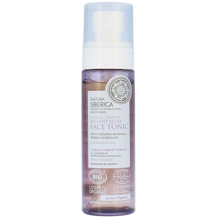 Natura Siberica Organic Certified Instant Relief - Přírodní Tonikum Pro Citlivou Pleť 100ml