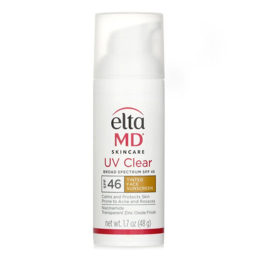 EltaMD UV Clear Facial Sunscreen SPF 46 - For Skin Types Prone To Acne, Rosacea & Hyperpigmentation - Tinted(Random Packaging) 48g/1.7oz