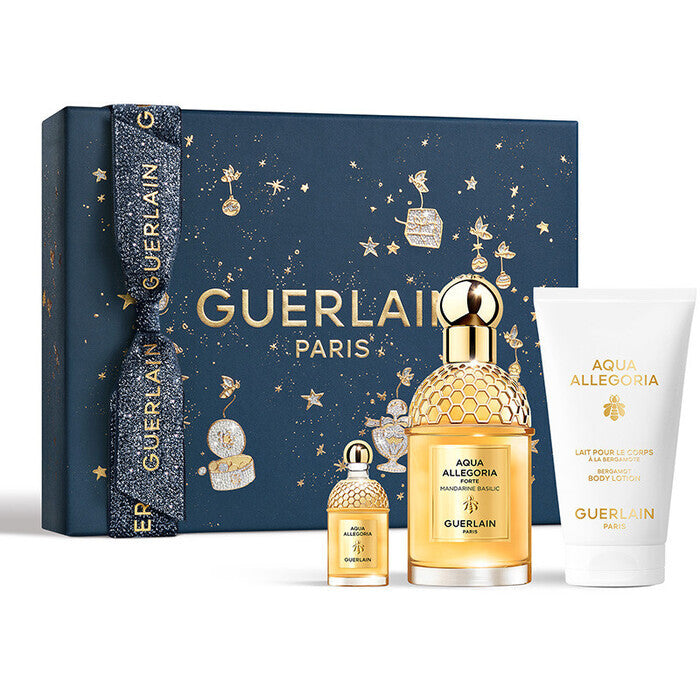 Guerlain Aqua Allegoria Forte Mandarine Basilic Gift Set Eau De Parfum 75ml Body Lotion 75ml And Miniature Eau De Parfum 7.5ml 75ml