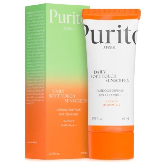 Purito Daily Soft Touch Sunscreen Spf 50+ - Opalovací Krem Na Obličej 60ml