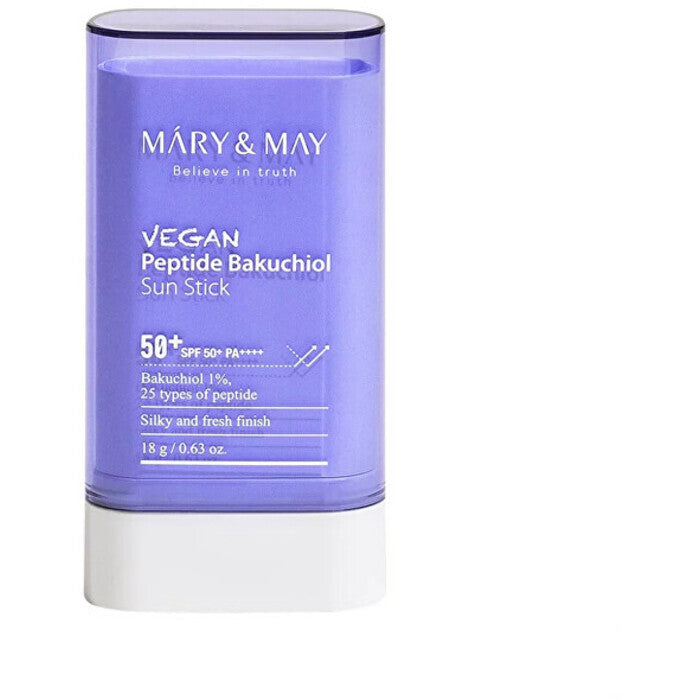 Mary & May Vegan Peptide Bakuchiol Sun Stick Spf 50+ - Opalovací Tyčinka 18.0g