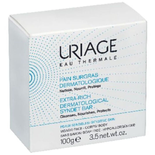 Uriage Eau Thermale Extra-rich Dermatological Syndet Bar - Face 102ml