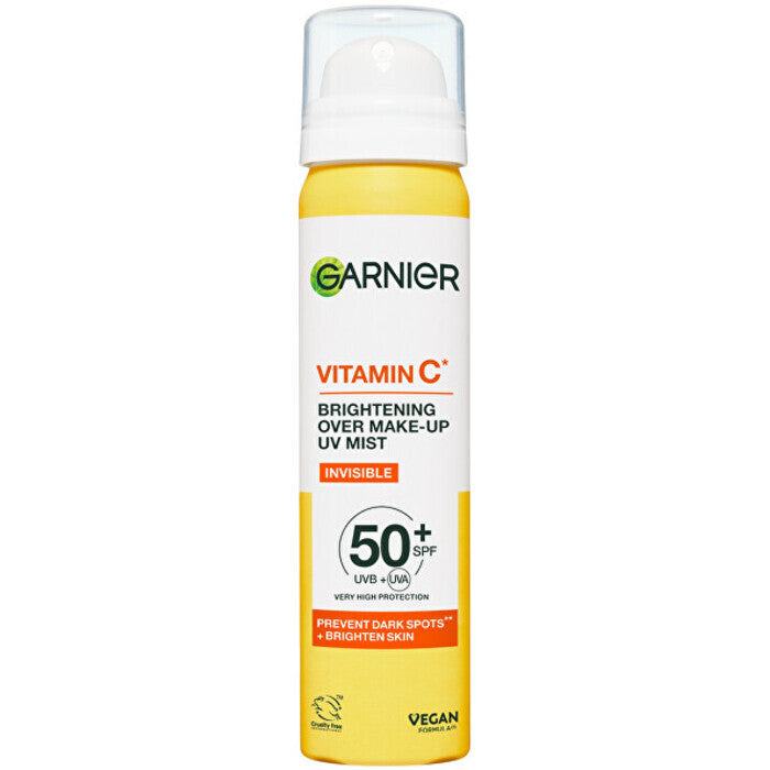 Garnier Vitamin C Brightening Over Make-up Uv Mist Spf 50+ - Rozjasňující Pleťová Mlha 75ml