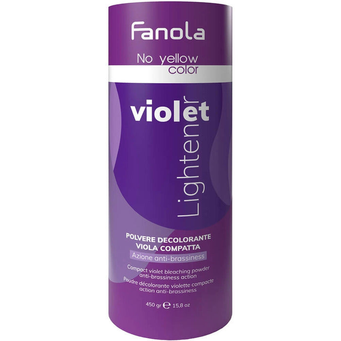 Fanola No Yellow Color Compact Violet Bleaching Powder - Pudr Pro Zesvětlení Vlasů 450ml